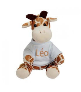 peluche girafe avec photo