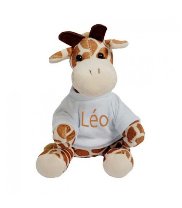 peluche girafe avec photo