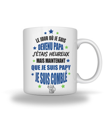 mug papa heureux papy comblé