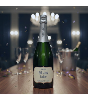 etiquette imprimée sur bouteille