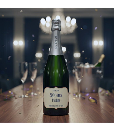 etiquette imprimée sur bouteille