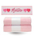 drap de bain rose pale personnalisé