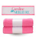 drap de bain rose vif personnalisé