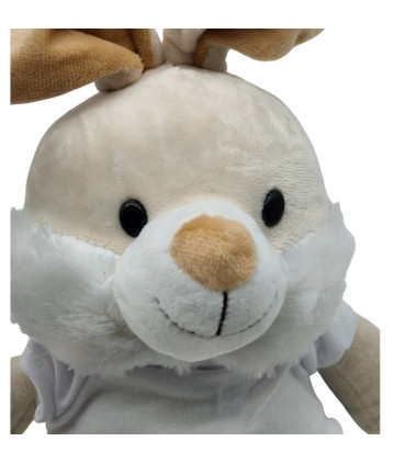 tete peluche lapin personnalise