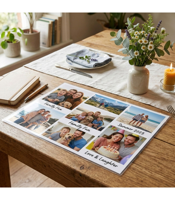 Sous-Main Plastifié Photo Personnalisé - 30x40 cm