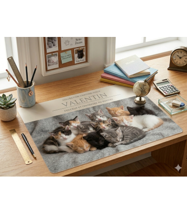 sous mains petits chats personnalise