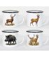 lot tasses pour la chasse