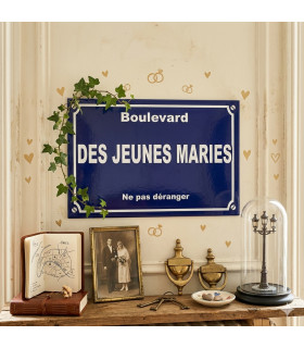 plaque de mariage personnalisee