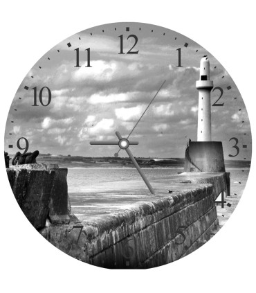 horloge murale image de phare - ecosse