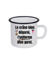 Mug Émaillé "Le Crâne bien dégarni" – Spécial Reconstitution WW2
