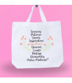 Sac Tote Bag Maîtresse "Liste de Remerciements"