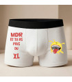 Boxer Homme Humour "MDR tu as pris du XL" – Petit Monstre