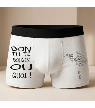Boxer Homme Humour "Le Corbeau"