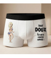 Boxer Homme Humour "Bête toute douce"