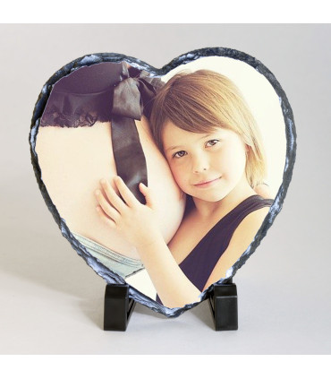 ardoise coeur avec photo