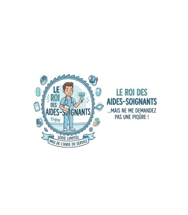 Le Mug du Roi des Aide-Soignants - Personnalisable