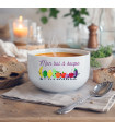 Bol à Soupe Personnalisé en Céramique - "Ma Pause Potager"