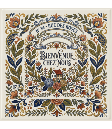 plaque carrelage personnalisée