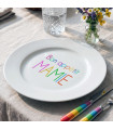 Assiette en Céramique Personnalisée Photo & Texte - Cadeau Original