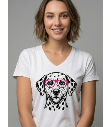 tee shirt femme dalmatien