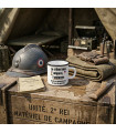 Mug Émaillé "Le Crâne bien dégarni" – Spécial Reconstitution WW2