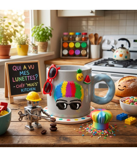 mug design rainbow personnalisable
