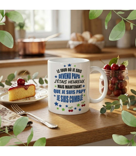 mug papa heureux papy comblé