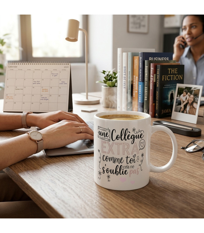 Mug Personnalisé Collègue Extra - Couleurs Pastels