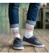 chaussettes blanches personnalisées