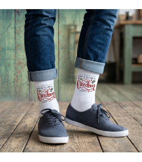 chaussettes blanches personnalisées