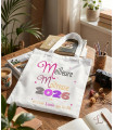Sac tote bag personnalisé "Merci Maîtresse" - Fin d'année scolaire