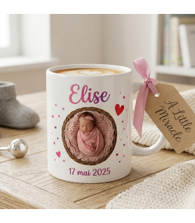mug naissance personnalisé