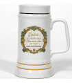 Chope à Bière en Céramique Personnalisée - Citation Humour Bière