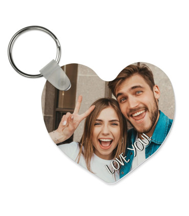 porte clé coeur imprimé avec ma photo