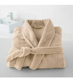 Peignoir Beige personnalisé – Coton Éponge Luxe 450 g/m²