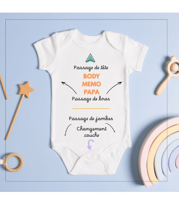 body bébé humour mémo papa