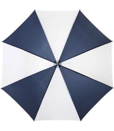 parapluie blanc et bleu personnalisé