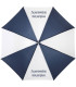 parapluie bleu et blanc personnalisé