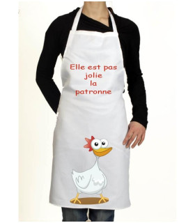 tablier de cusine rigolo la patronne