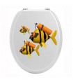 Stickers toilettes poisson plongeur