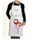 tablier de cuisine amoureux