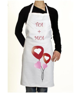 tablier de cuisine amoureux