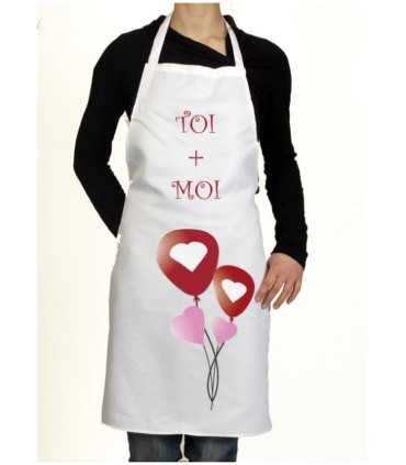 tablier de cuisine amoureux