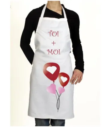 tablier de cuisine amoureux
