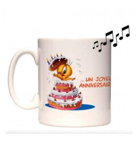 mug musical joyeux anniversaire