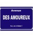 plaque personnalisée pour amoureux