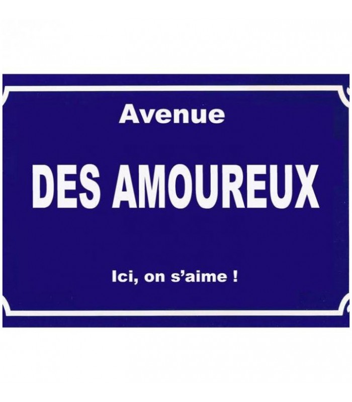 Plaque personnalisee amour