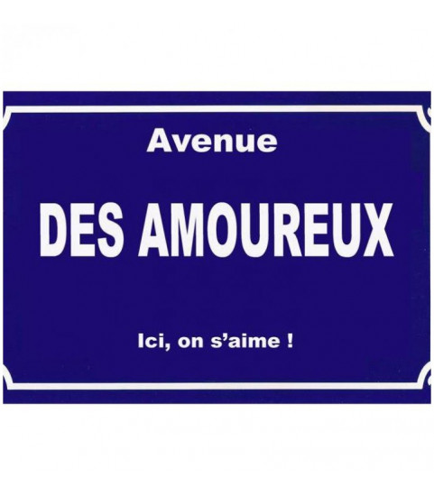 plaque personnalisée pour amoureux