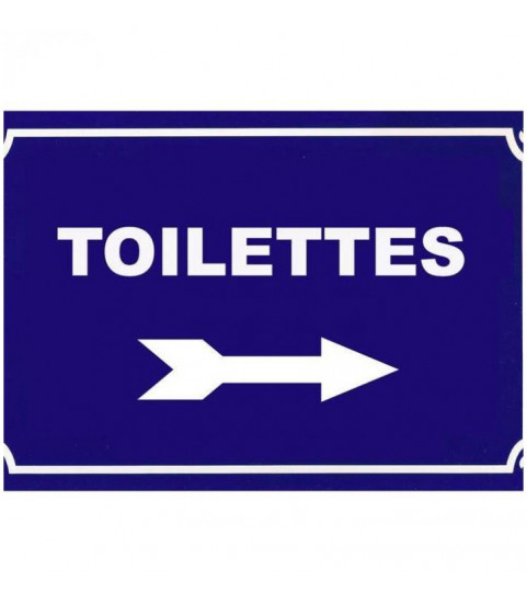 plaque originale personnalisée pour toilettes