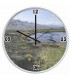 Les beaux paysages de l'Islande en fond de décor sur cette horloge